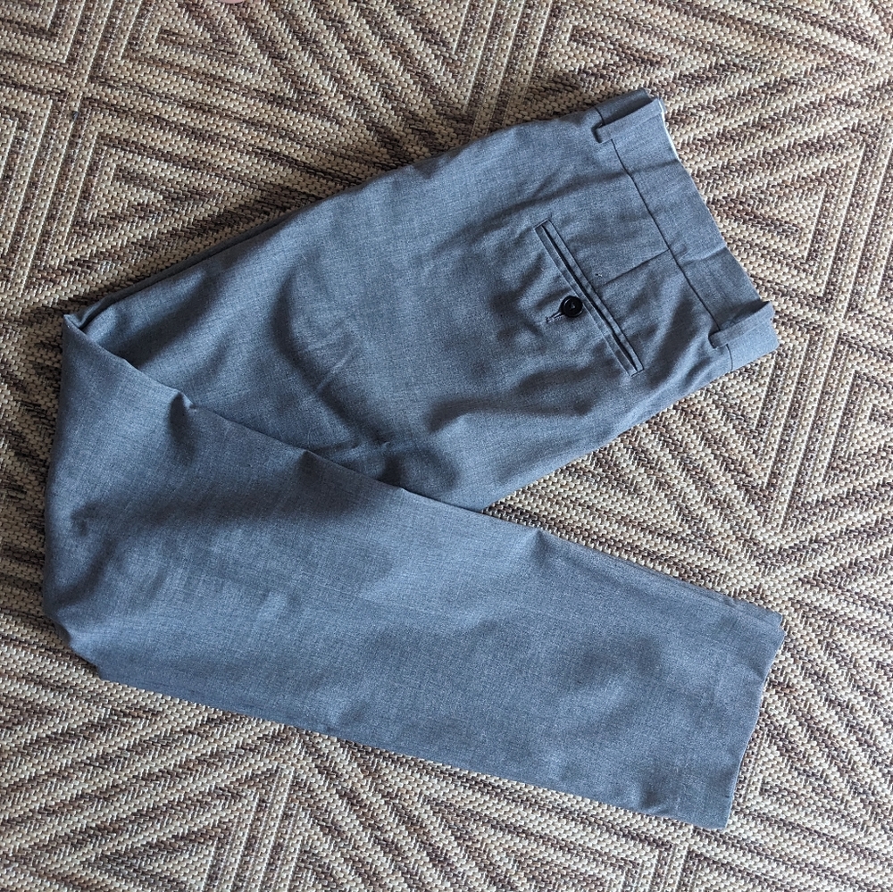 H&M grey dress pants, slim fit